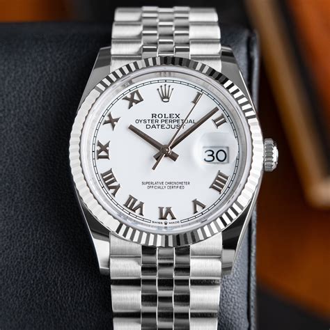 rolex datejust 36 super jubilee|rolex datejust 36mm white dial.